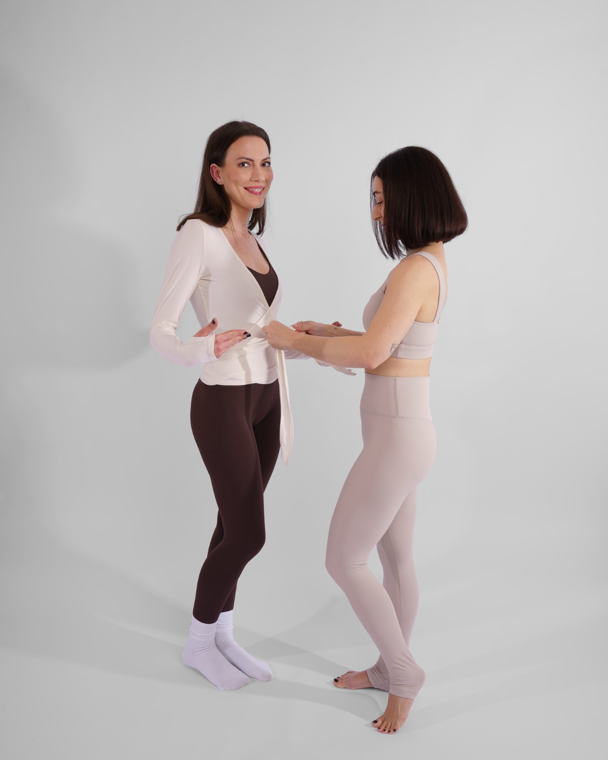 Top Soft Ballet Wrap Sisterly Tribe - Off White