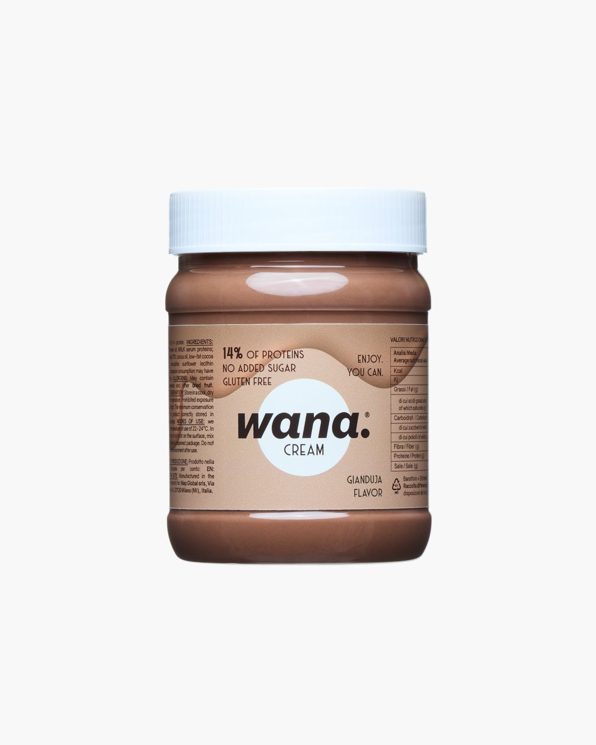 Crema Proteica Tartinabila cu Gianduia, 250 g, Wana