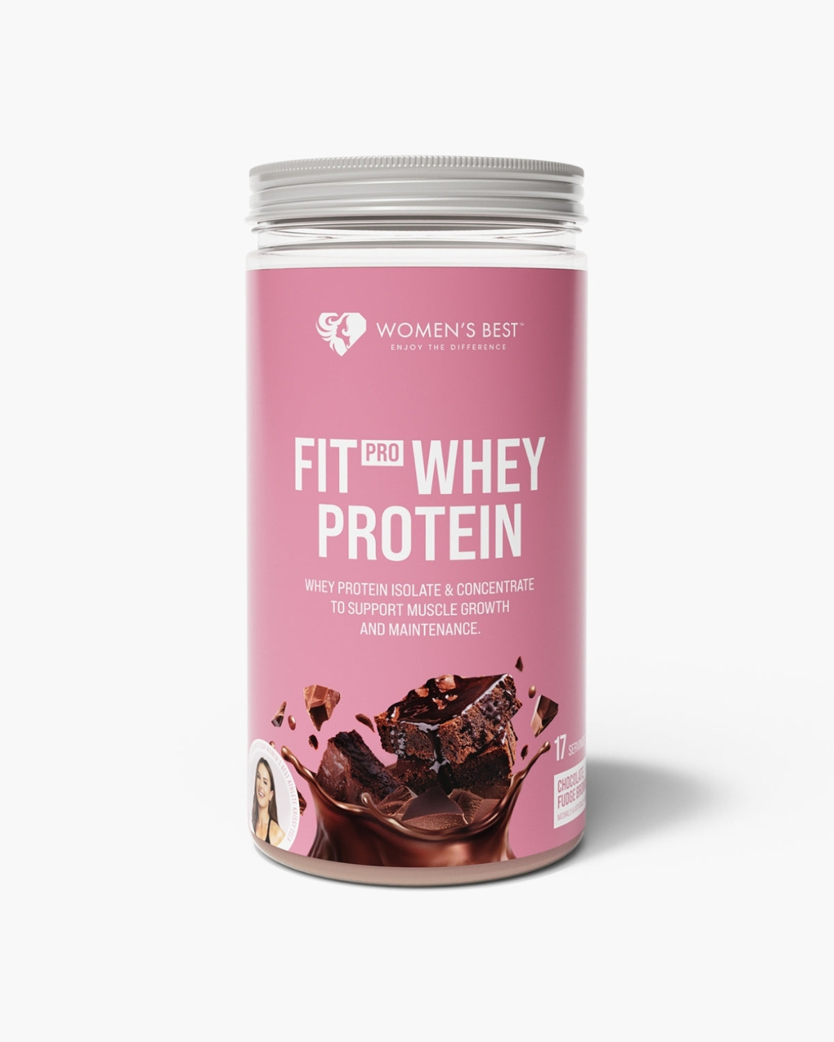 Proteina Fit Pro Whey 510 gr, Brownie cu Fulgi de Ciocolata, Women's Best