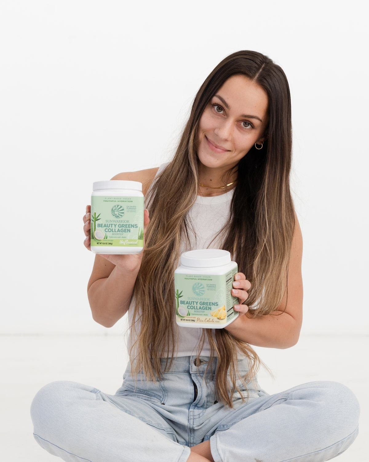 Beauty Greens Collagen Booster Sunwarrior Fara Aroma 300g