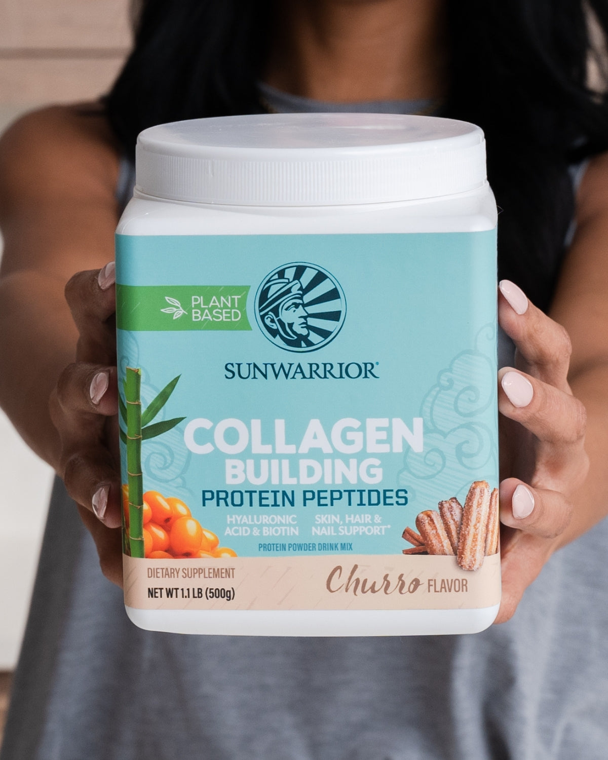 Collagen Building Peptides Sunwarrior Churro 500g
