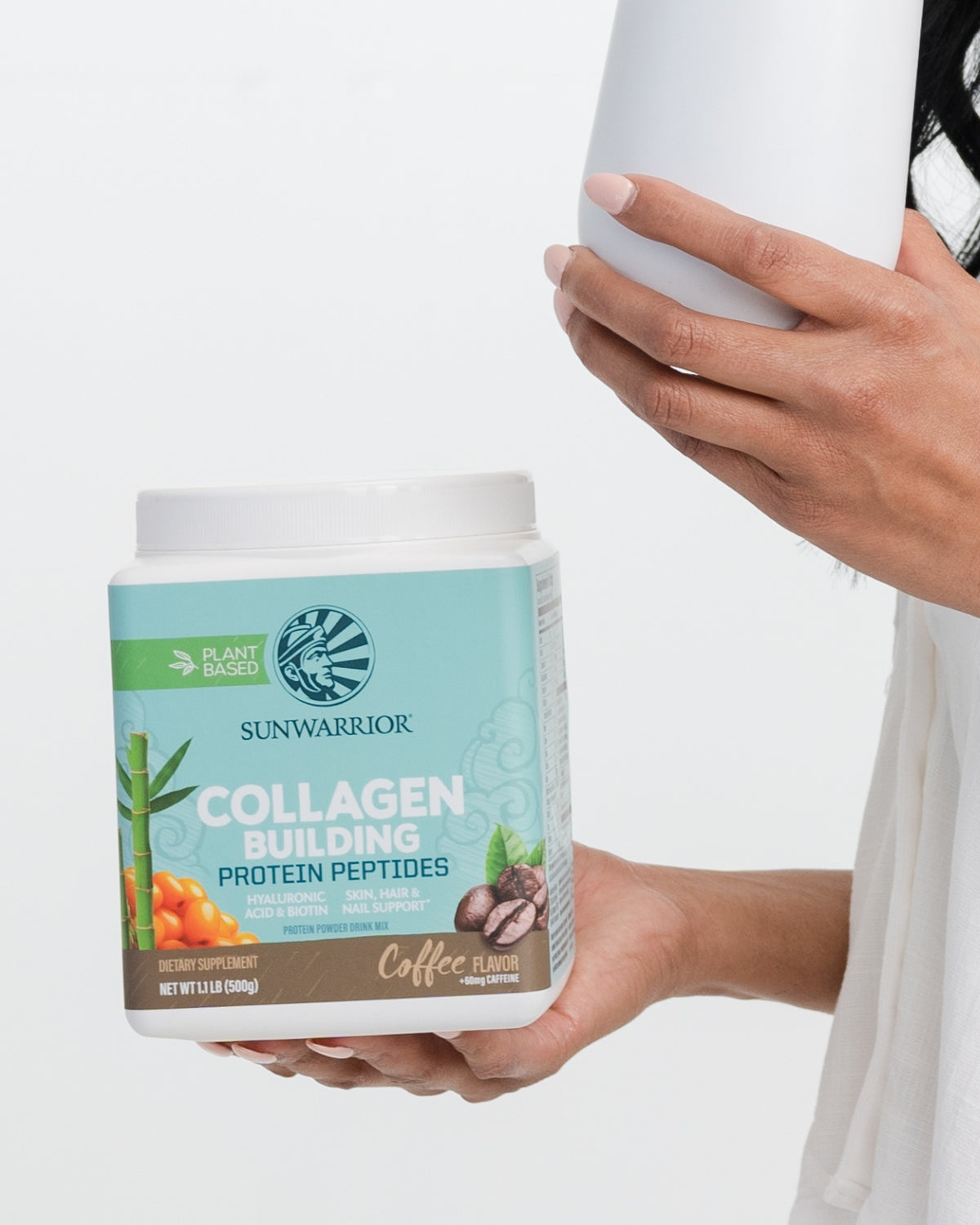 Collagen Building Peptides Sunwarrior Cafea 500g