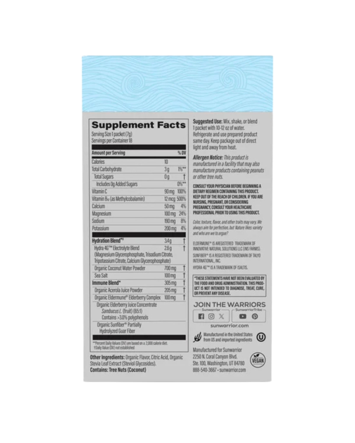 Electroliti Sunwarrior Cocos si Fructe de Padure 7g