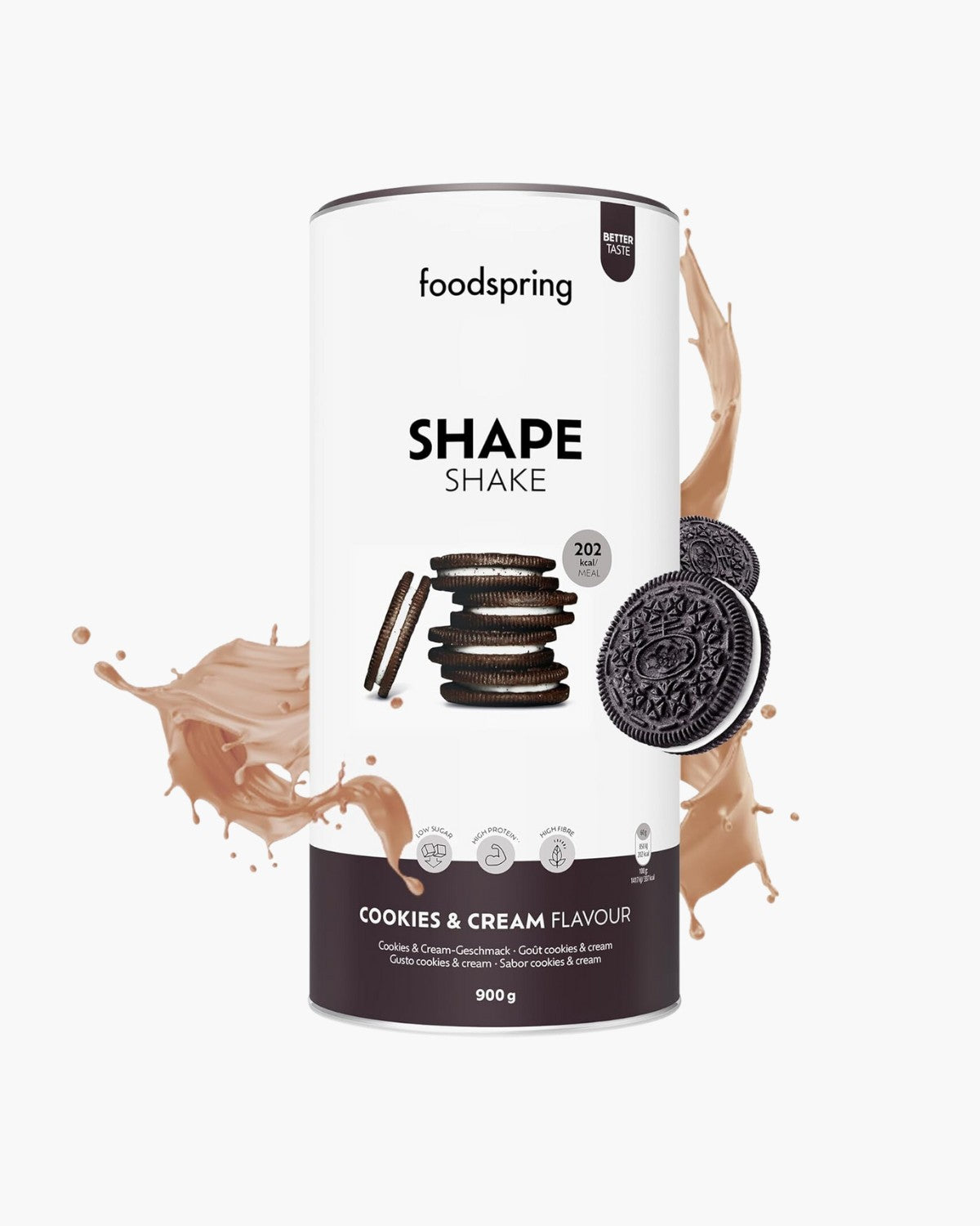 Proteina Shape Shake Biscuite 900g, Foodspring