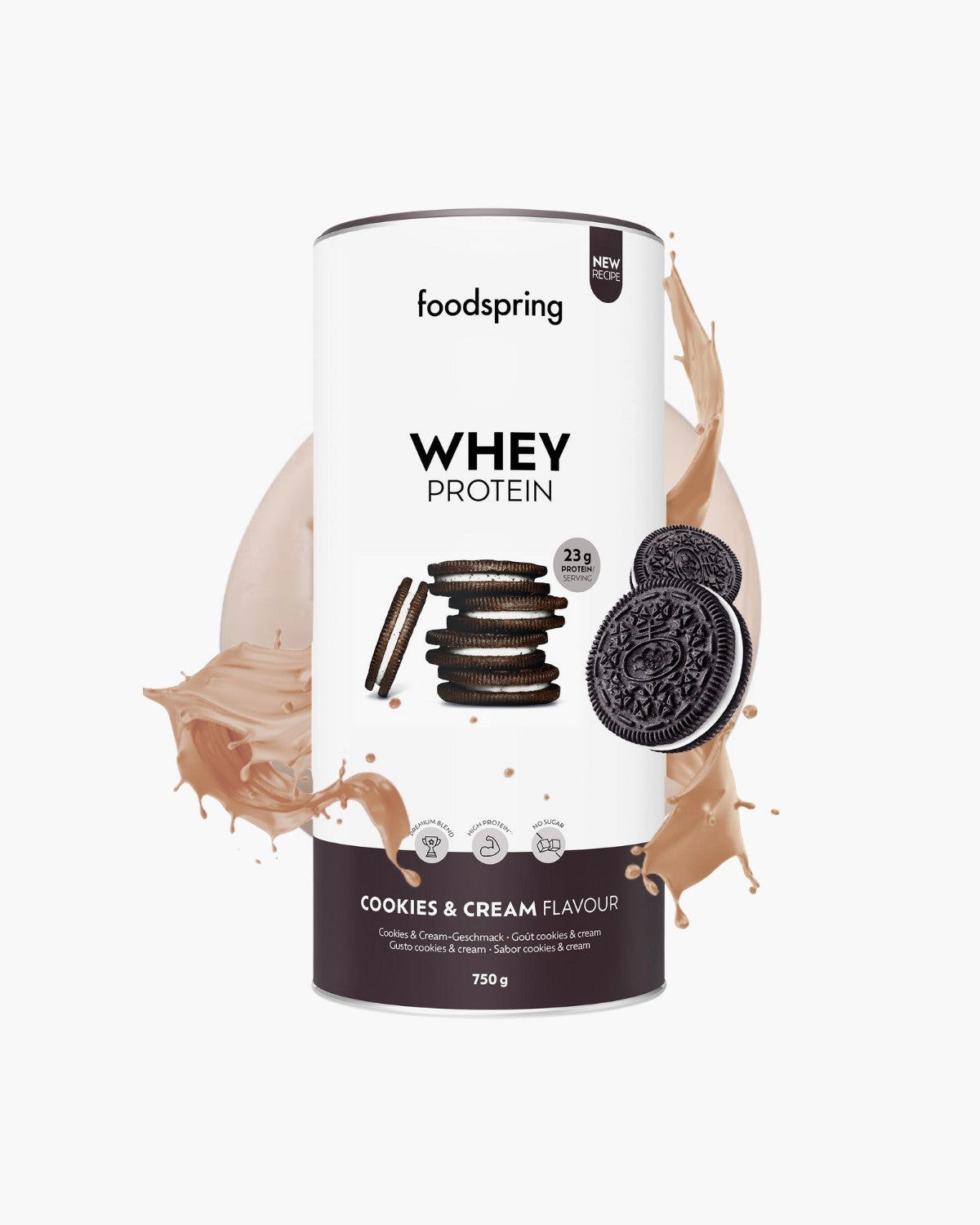 Proteina Cookies & Cream, 750g, Foodspring