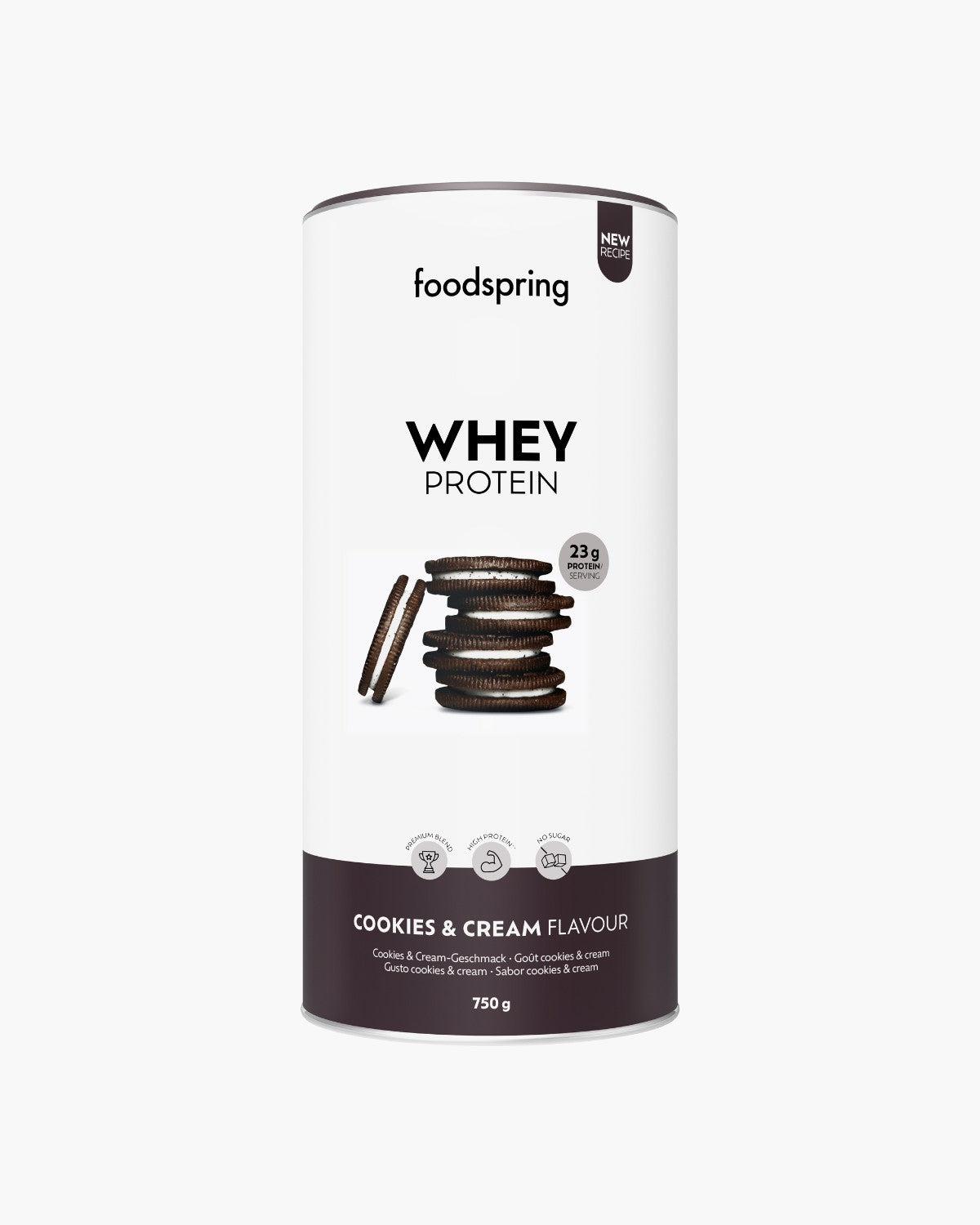 Proteina Cookies & Cream, 750g, Foodspring