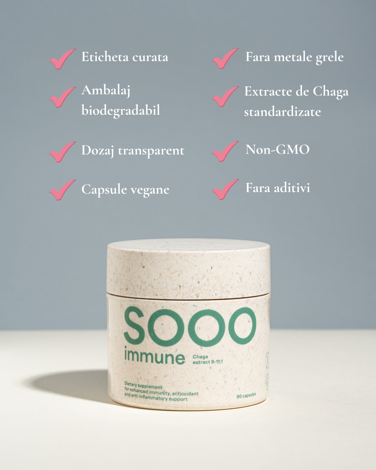 SOOO Immune Chaga extract 9-11:1, 90 capsule