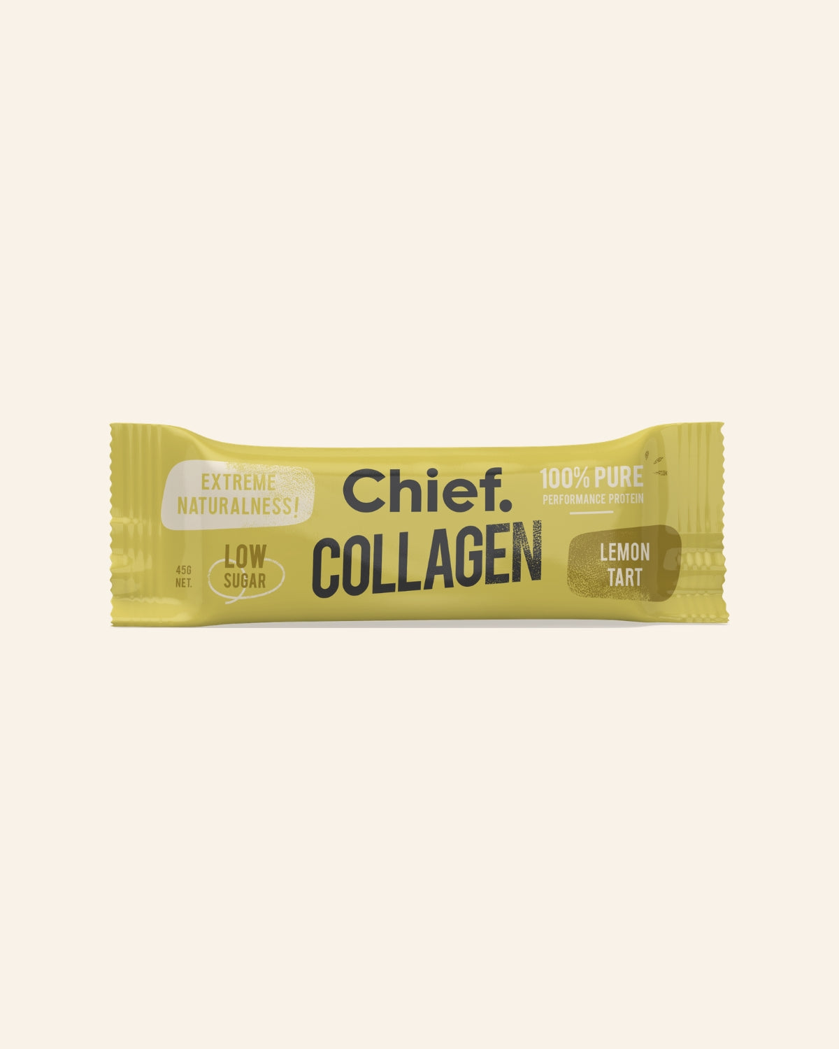 Chief, Baton Proteic cu Colagen, Lemon Tart, 45g