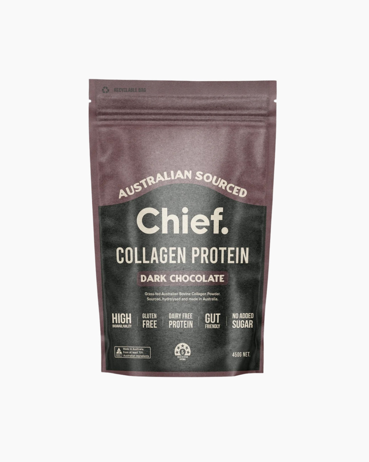 Chief, Proteina Ciocolata Neagra, 450g