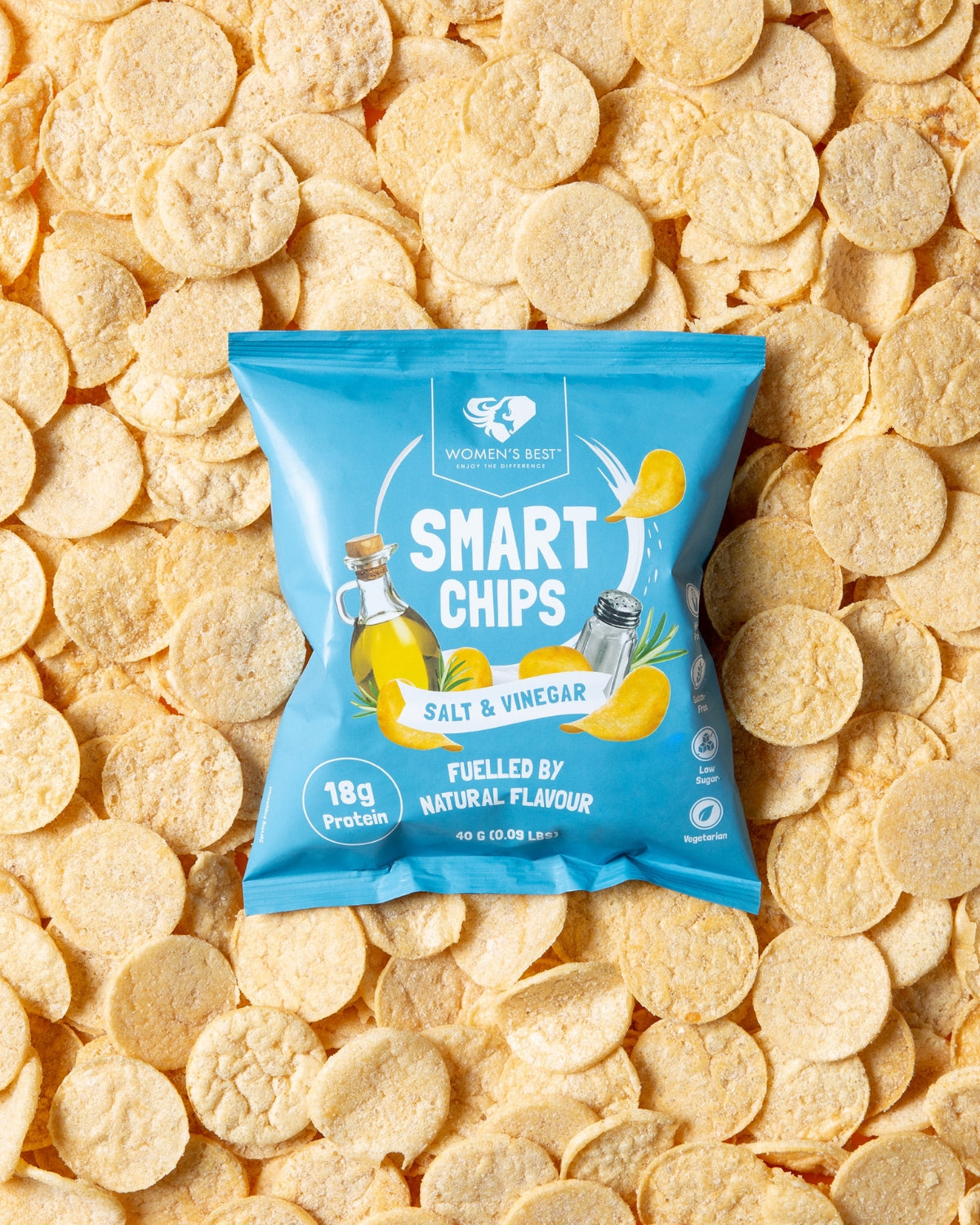 Smart Chips 40g, Salt & Vinegar, Women's Best