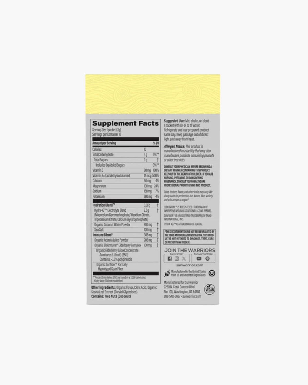 Electroliti Sunwarrior Capsuni si Lamaie 7g