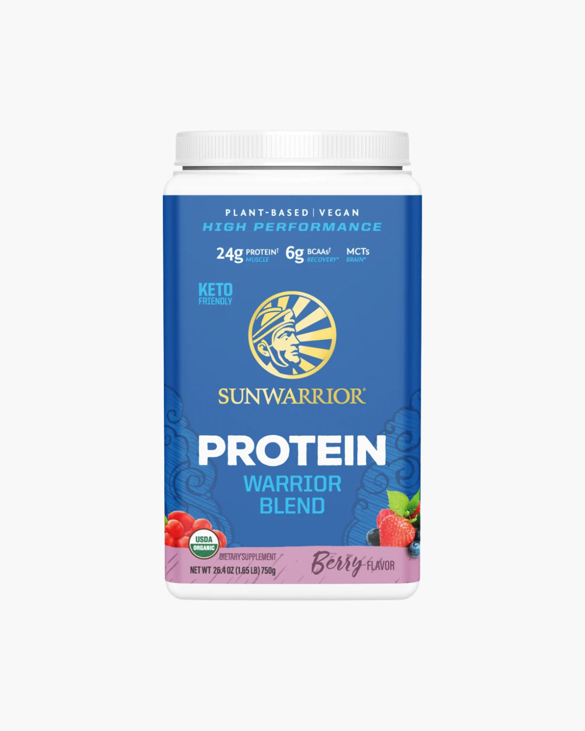 Proteina Vegana Sunwarrior Fructe de Padure 750g