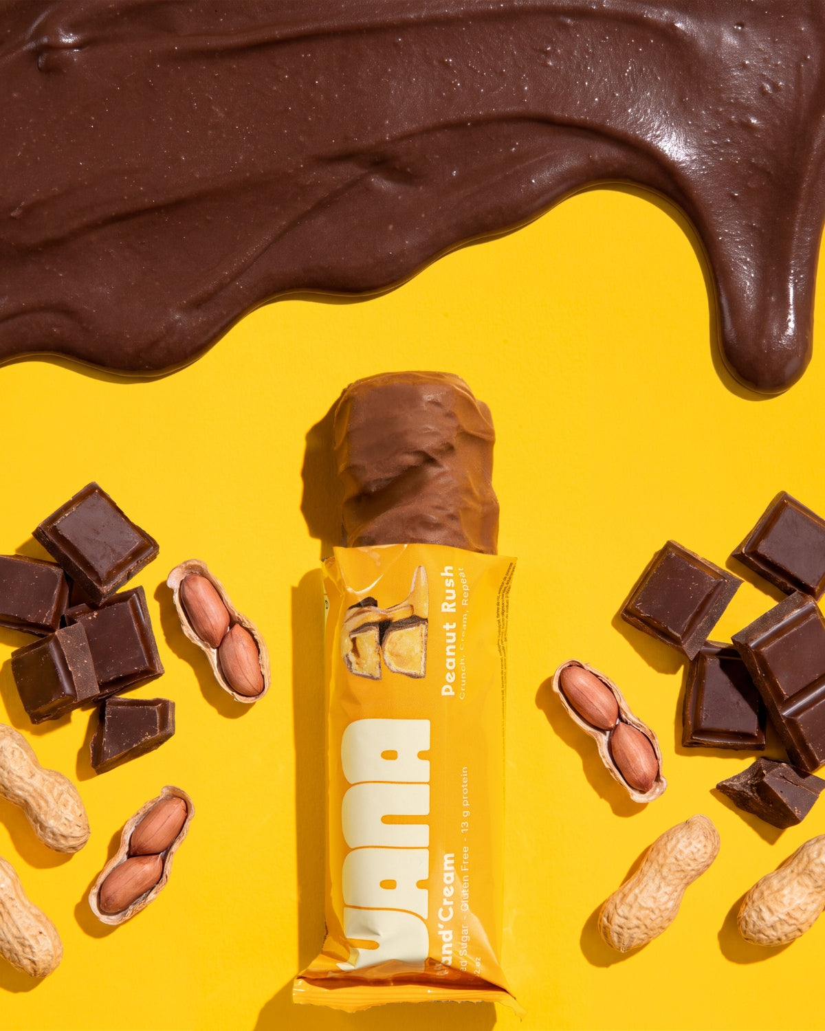 Napolitana Proteica Crocanta cu Cacao si Unt de Arahide, 43 g, Wana